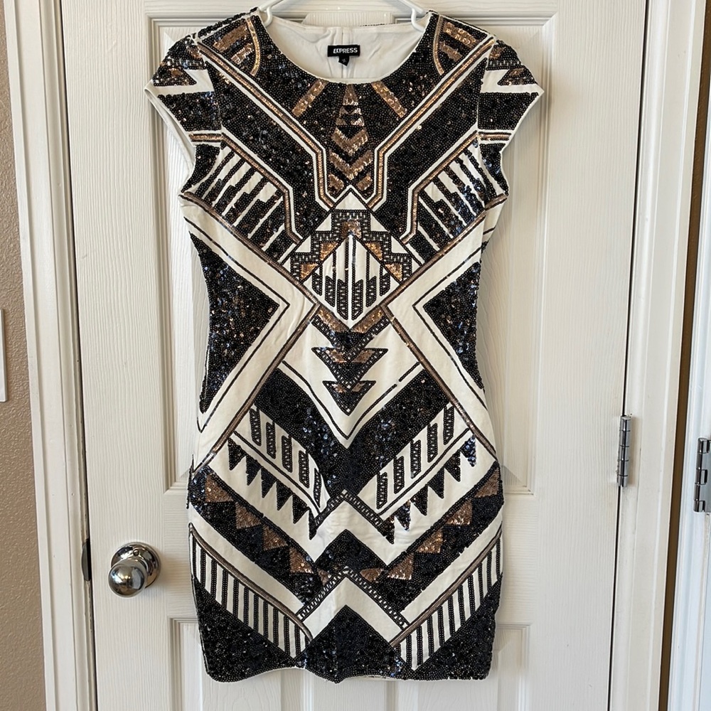 Express Sequin Sheath Dress
